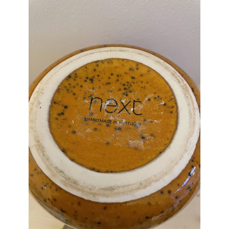 Orange "Next" Medium size Ceramic Reactive Glaze Vase